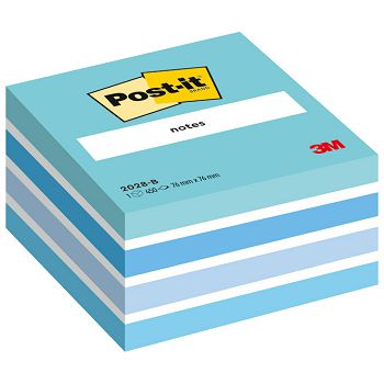 Blok samoljepljiv kocka 76x76mm 450L Post-it 3M.2028B svijetlo plava